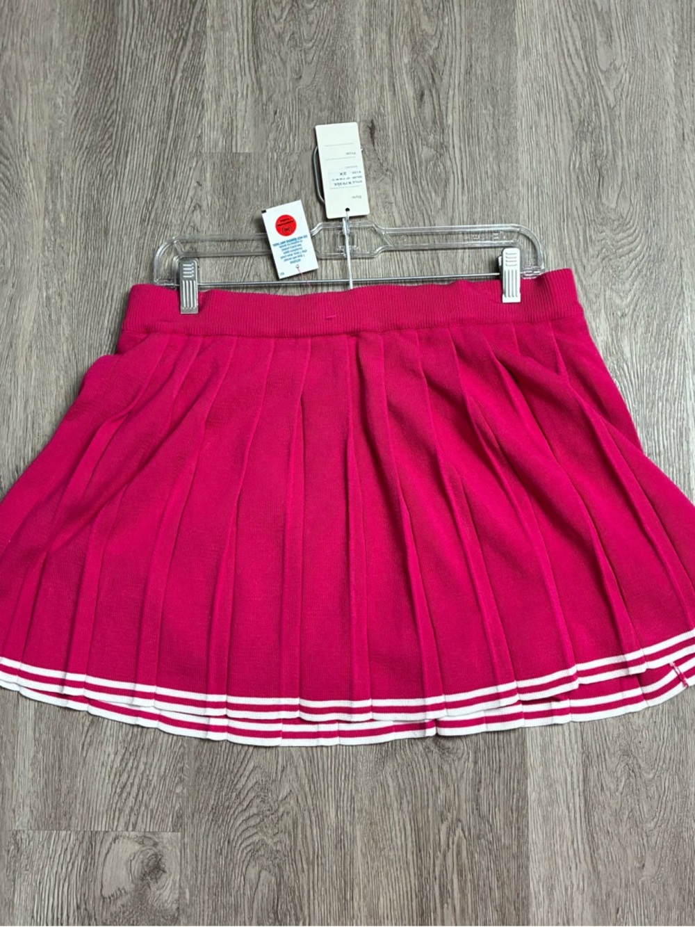 💖 Hot Pink Pleated Tennis Skirt – Preppy Y2K Cheer Style 2X 💖